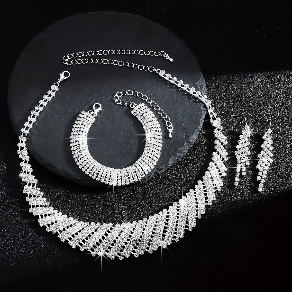 Middle Eastern Geometric Rhinestone Set